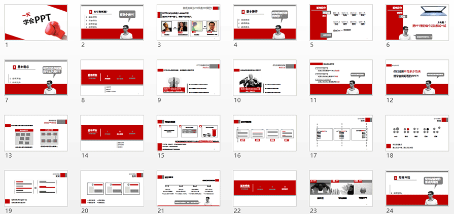 PPT制作教程,一天學會PPT,如何制作PPT,年終總結PPT