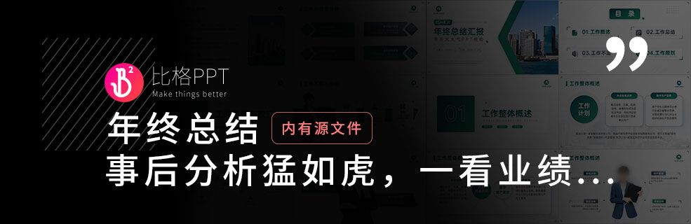 年終總結(jié)PPT模板免費下載：一頓分析猛如虎，一看業(yè)績......